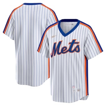 Men's New York Mets White Home Cooperstown Collection Team Jersey