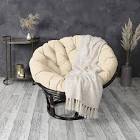 Mozaic Papasan Cushion, 1 Count (Pack of 1), Ivory