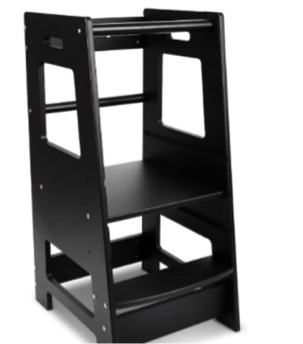 ECOMEX Standing Tower for Toddlers, Toddler Stool for Kitchen Counter Kids Kitchen Step Stool with Safety Rail Toddler Standing Tower with Adjustable Platform for Kitchen Counter, Classic