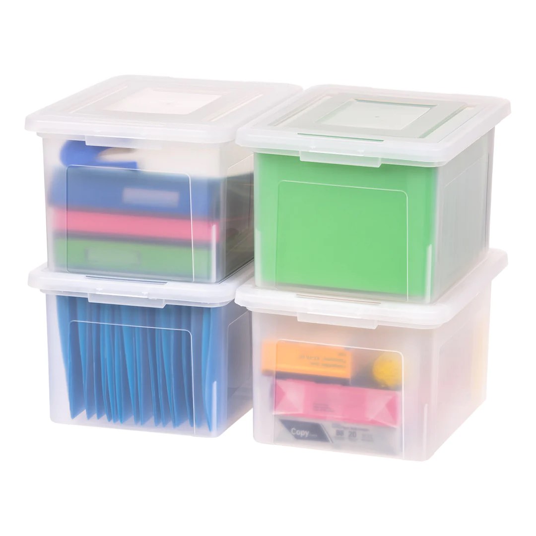 Iris Usa 4 Pack Letter /legal Size File Box 
