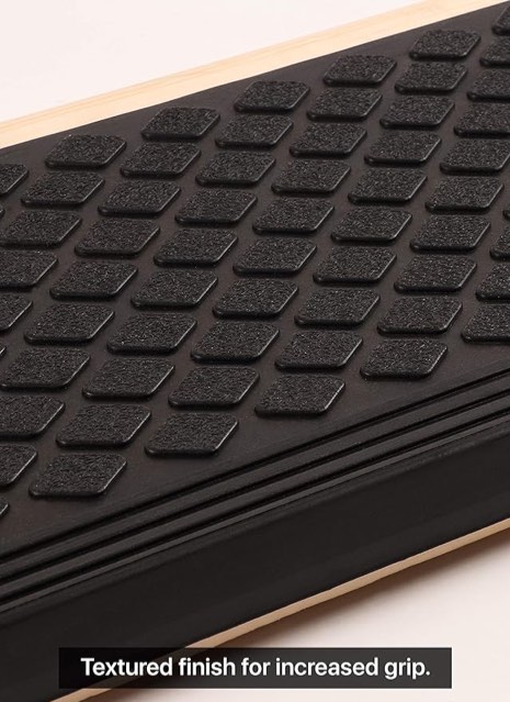 FINEHOUS Rubber Stair Treads Non-Slip Outdoor 48"x10" (2 Pack) – Anti-Slip Step Mat with Nosing