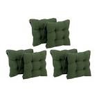 16-inch Solid Microsuede Square Tufted Chair 4 Cushions