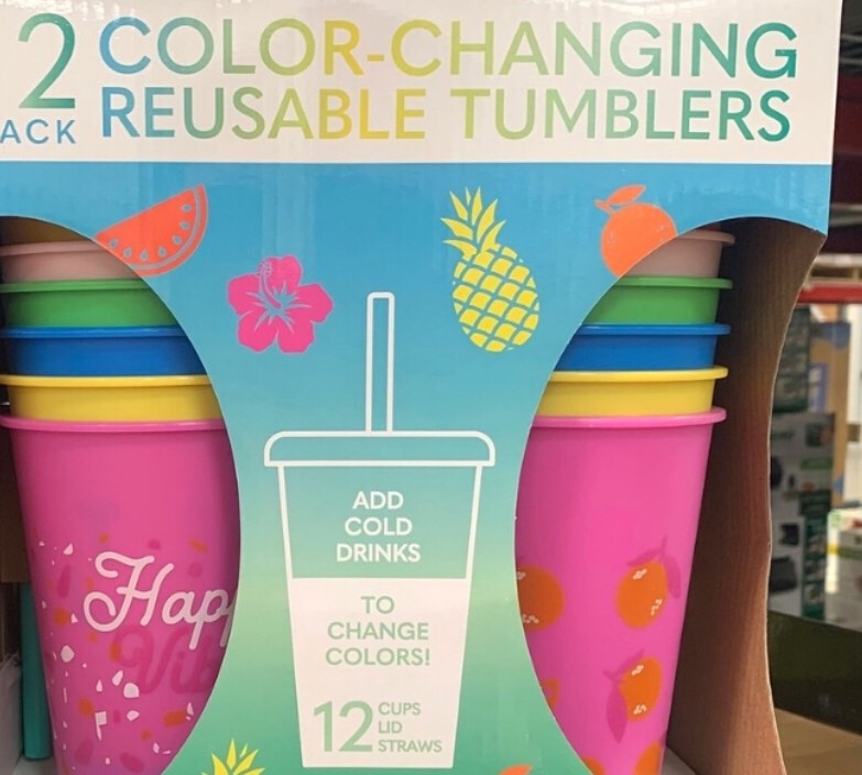 Zak 25oz color change tumblers 12 pack