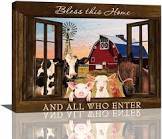 Farmhouse Animal Wall Canvas