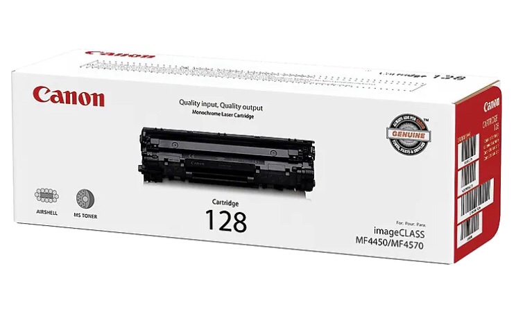 Canon 128 Black Standard Yield Toner Cartridge (3500B001AA)