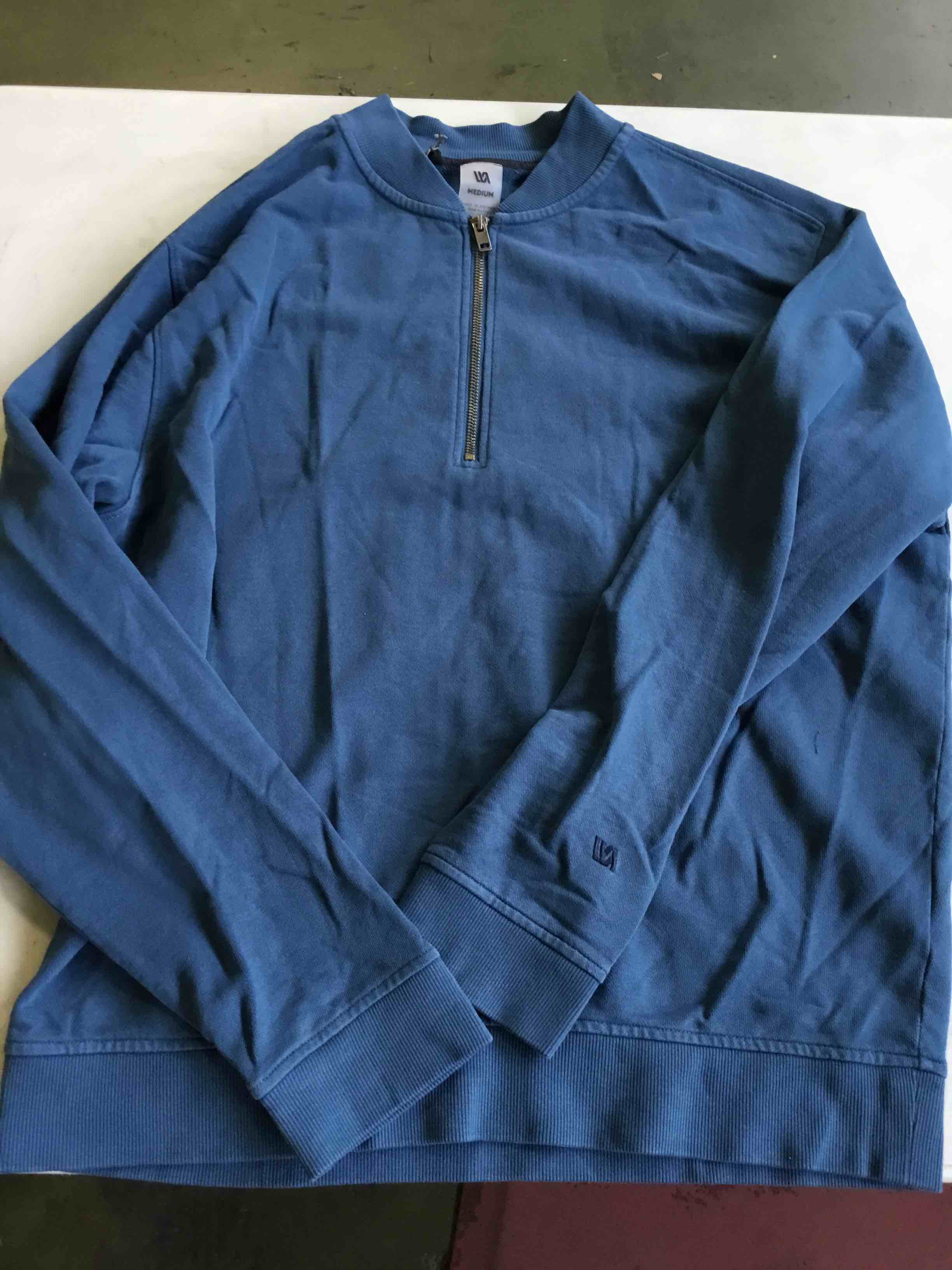 VRST, Mens Sweatshirt Quarter Zip, Blue, M