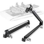 BougeRV Ski & Snowboard Racks 3.0 with Anti-Theft Lock, Extension with Sliding Feature, 28'' Fits 6 Pairs Skis or 4 Snowboards, Crab Mounting System Fits for Square/ Round/ Aero/ Oval Cross Bars