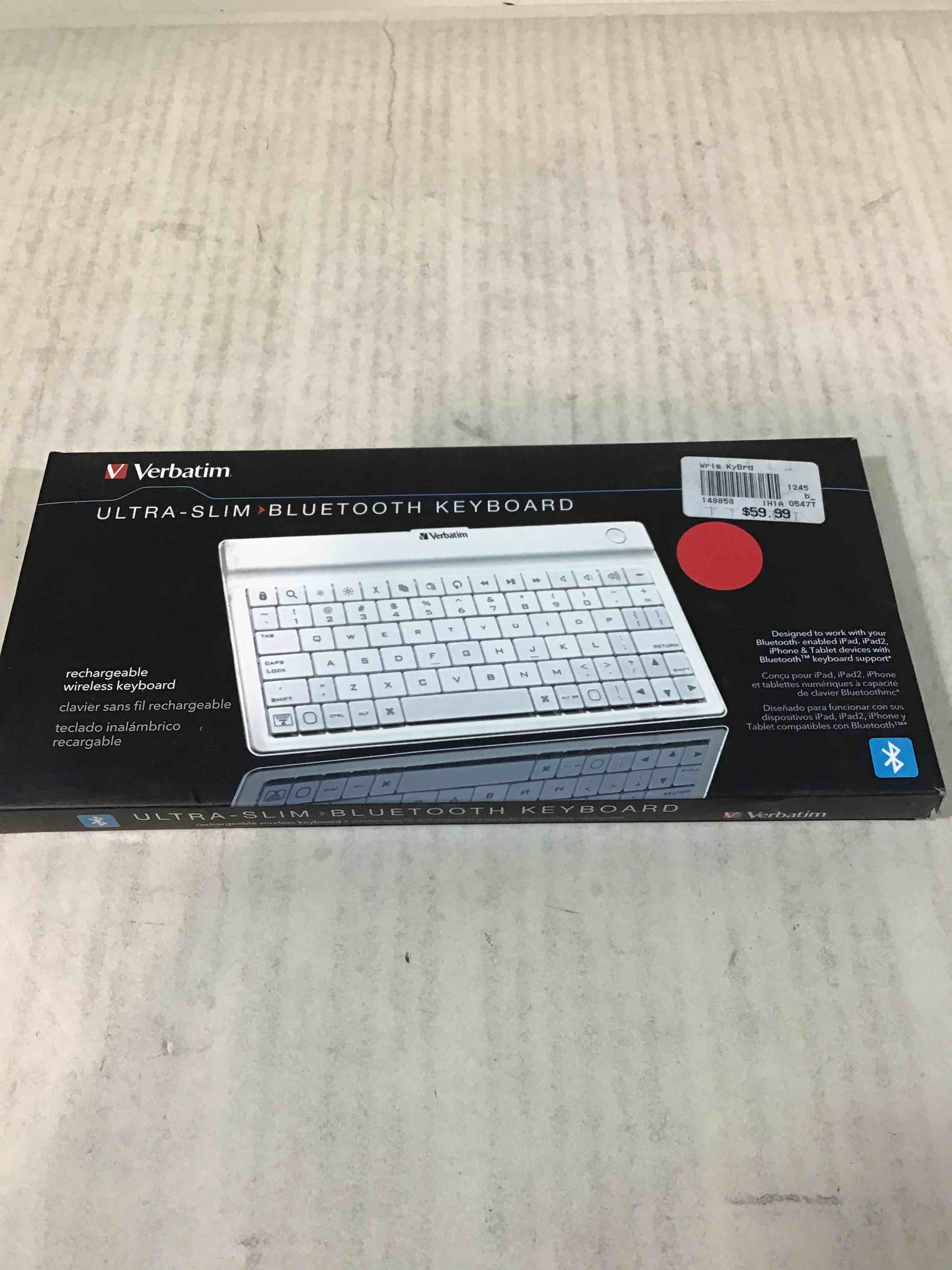 Verbatim Ultra Slim Bluetooth Keyboard 