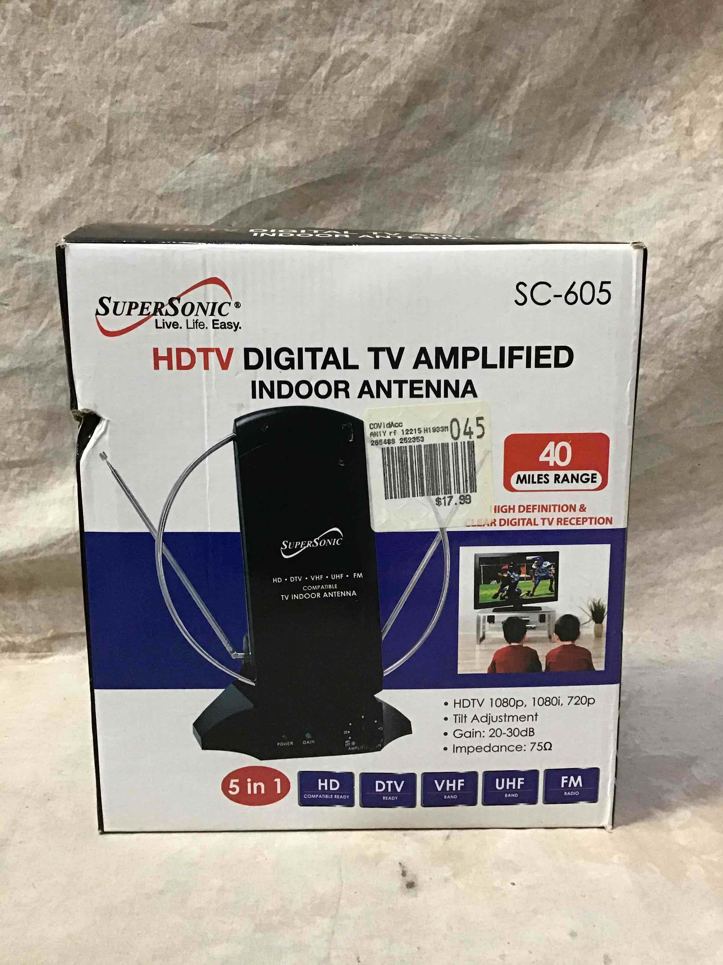 SuperSonic HDTV Digital TV Antenna 