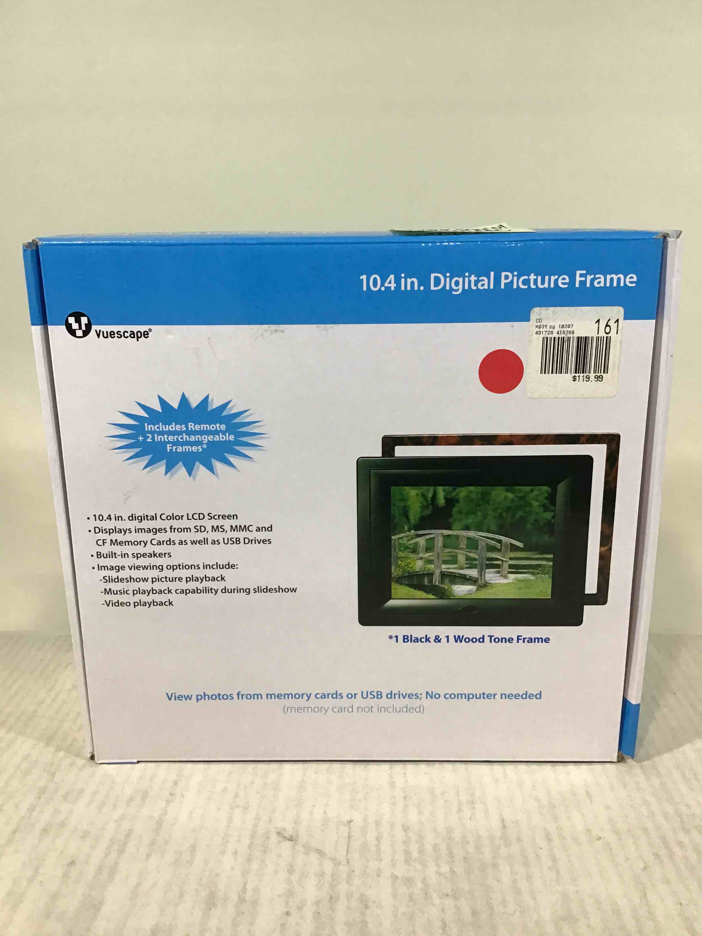 Vuescape 10.4” Digital Picture Frame 