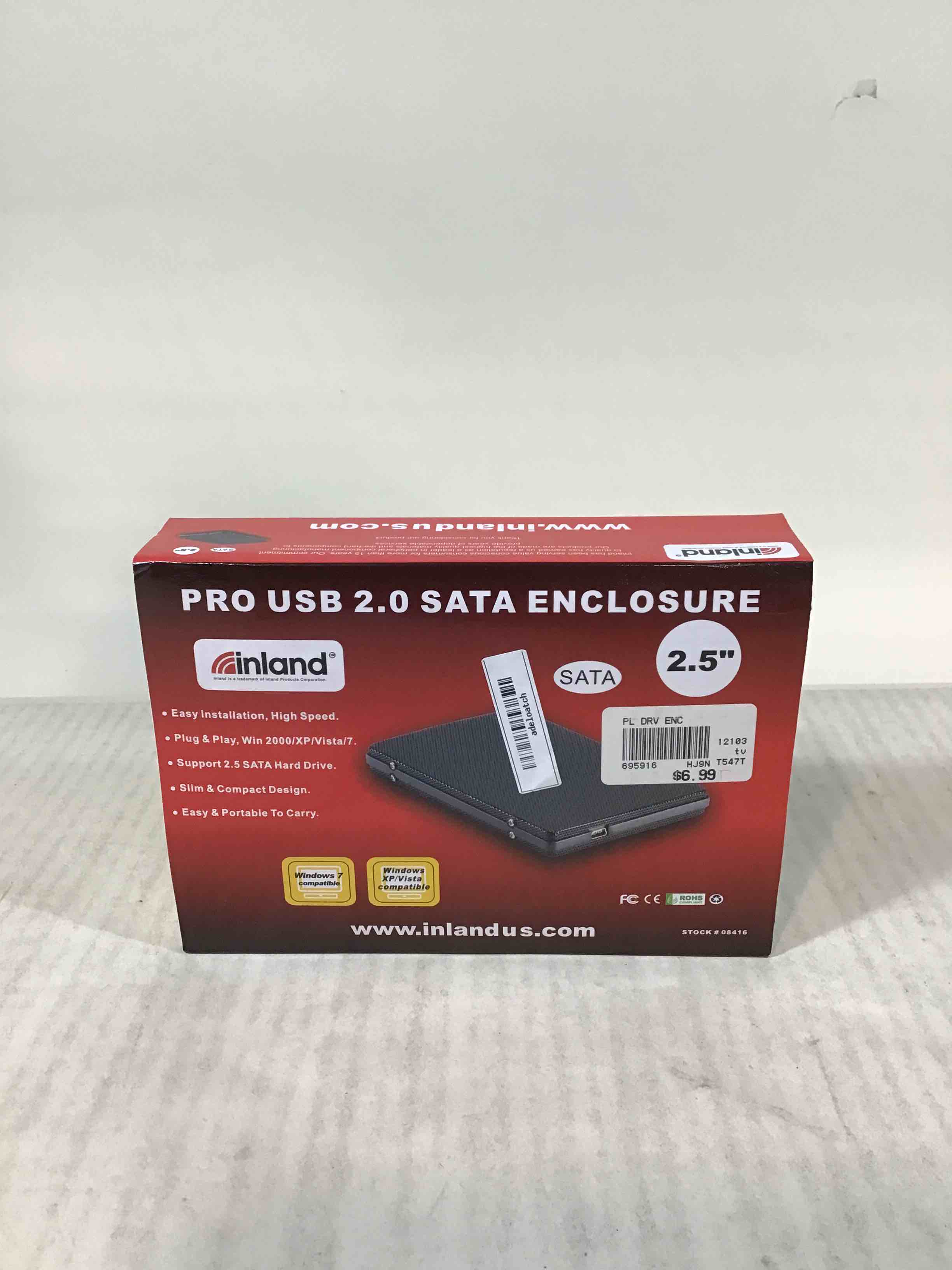Inland Pro USB 2.0 Sata Enclosure 