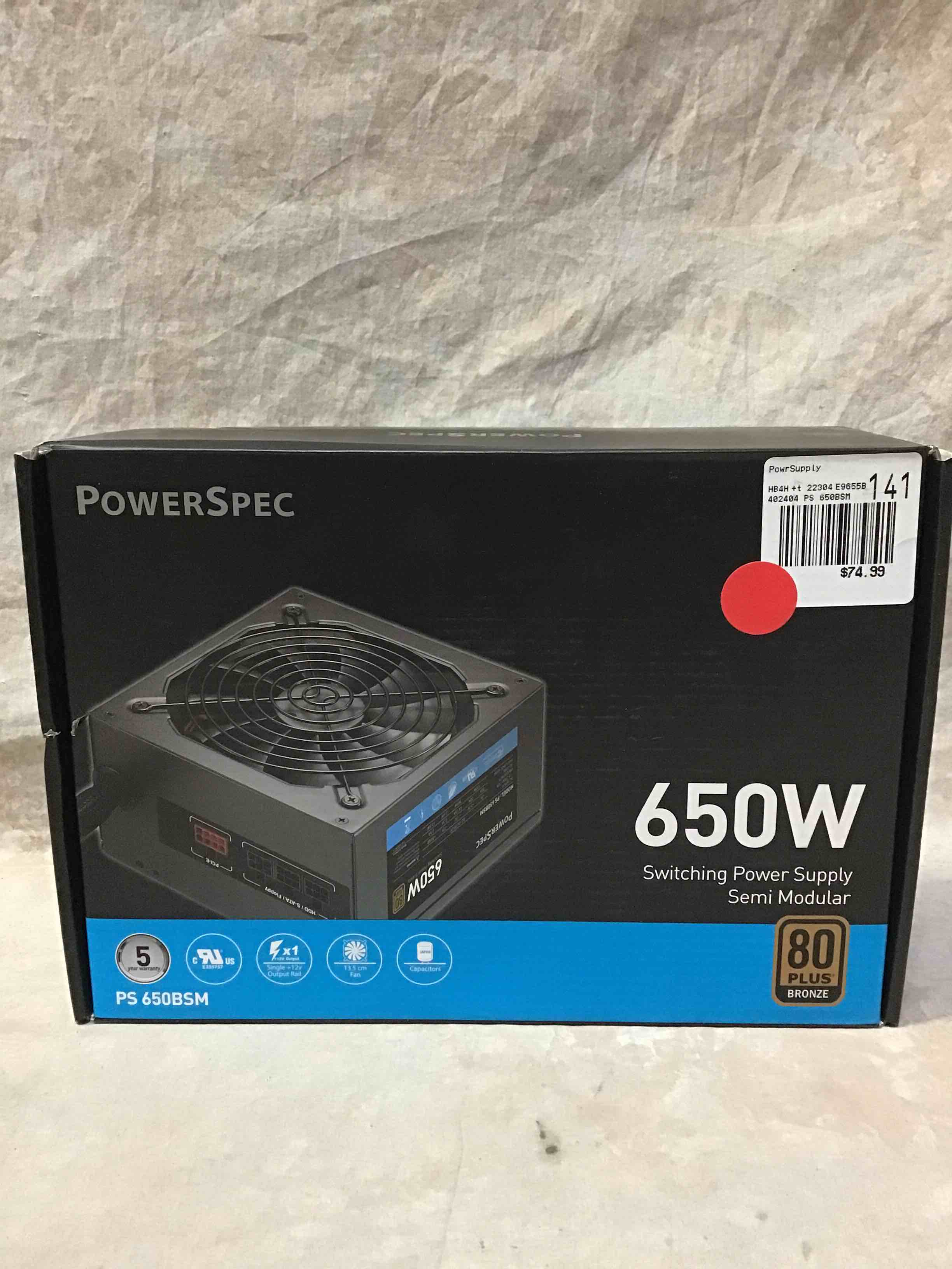 PowerSpec 650W Power Supply