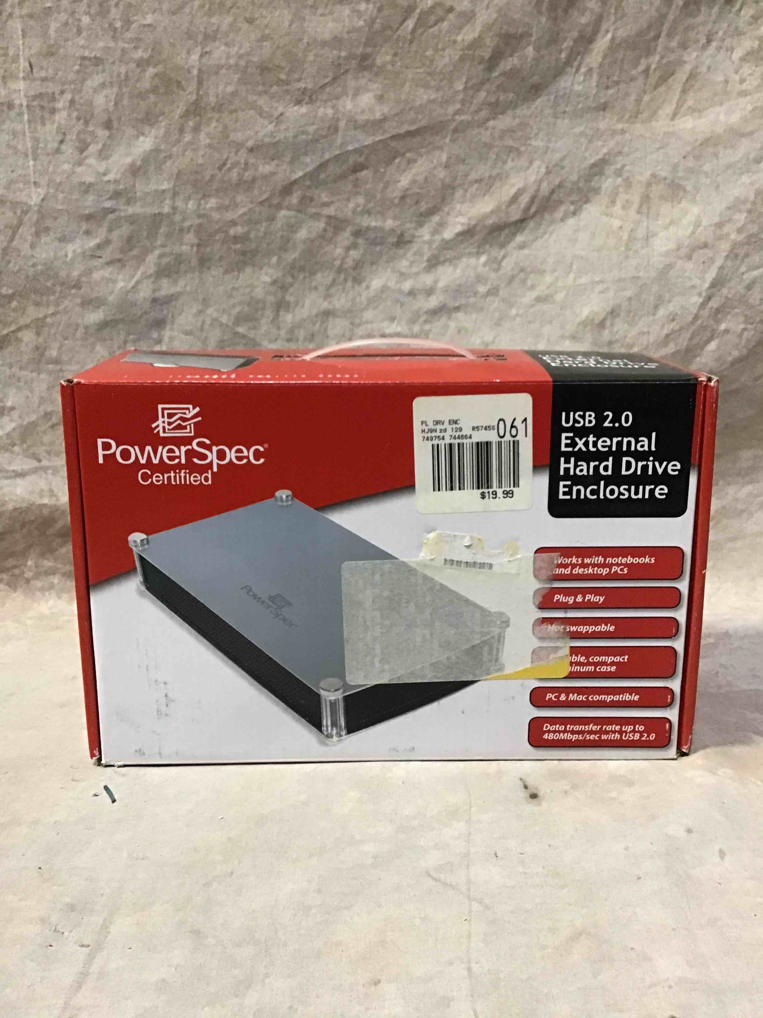 PowerSpec USB 2.0 External Hard Drive Enclosure