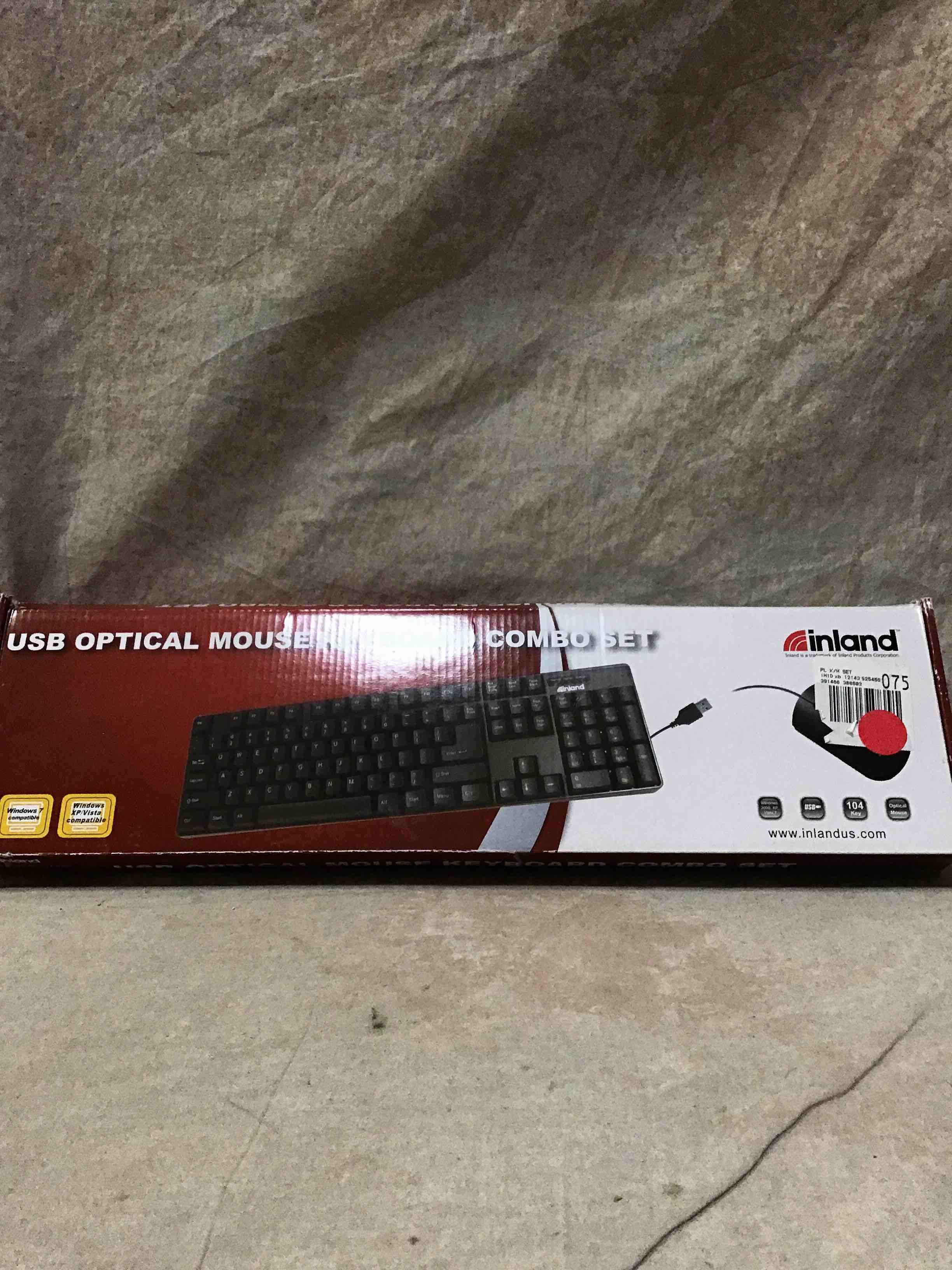 Inland USB Optical Mouse & Keyboard Combo
