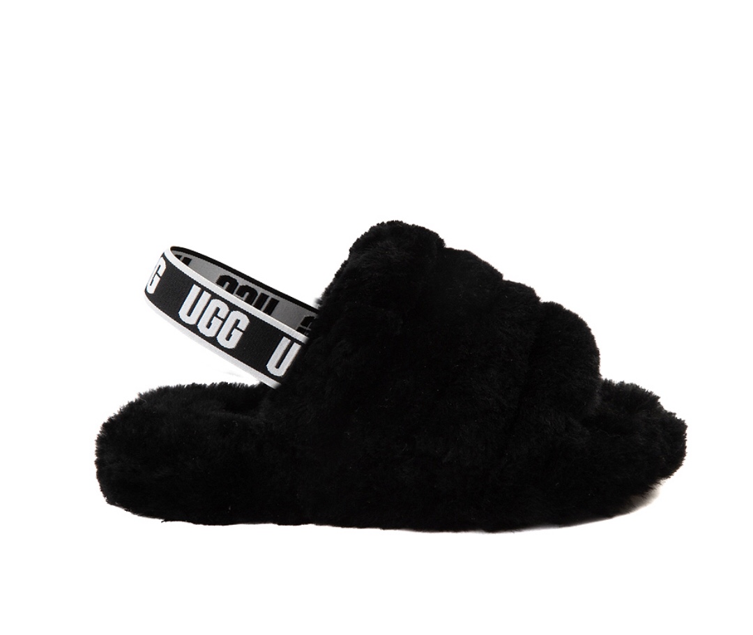 UGG® Fluff Yeah Slide Sandal- Black