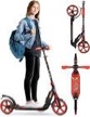 Scooter for Kids Ages 6-12 - Scooters for Teens 12 Years and Up - Adult Scooter with Anti-Shock Suspension - Scooter for Kids 8 Years and Up with 4 Adjustment Levels Handlebar Up to 41 Inches High