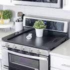 RELODECOR Noodle Board Stove Covers, Laminate Wood Farmhouse Stove Top Cover with Handles (Ebony Black), Sink Cover for Counter Space, Stovetop Covers for Electric Stove, RV Oven, Induction Stove