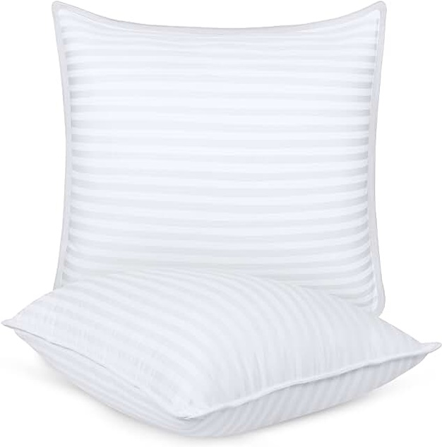 Utopia Bedding Bed Pillows for Sleeping European Size, Set of 2, Cooling Hotel Quality, for Back, Stomach or Side Sleepers
