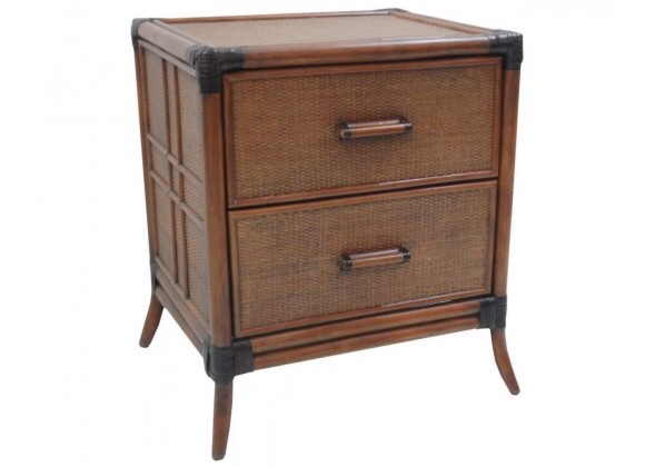 PALM ISLAND 2 DRAWER NIGHTSTAND 