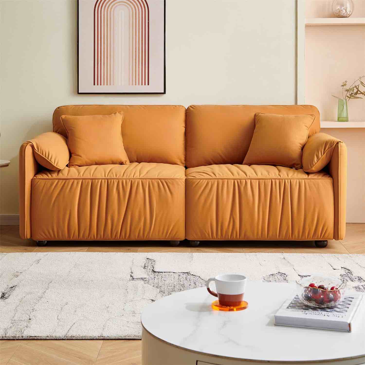 Canddidliike 75.6" Upholstered Sofa W103649828 ( 2 BOXES INCLUDED WITH PICKUP )