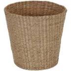 Household Essentials ML-6634 Cattail and Paper Waste Basket, Cream, Tan