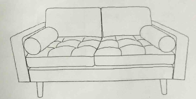 GRAY SOFA PARTS ZJXLM4