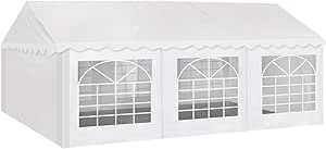 AMERICAN PHOENIX 20x20 Party Tent Heavy Duty Large White Roof Outdoor Gazebo (incomplete) 