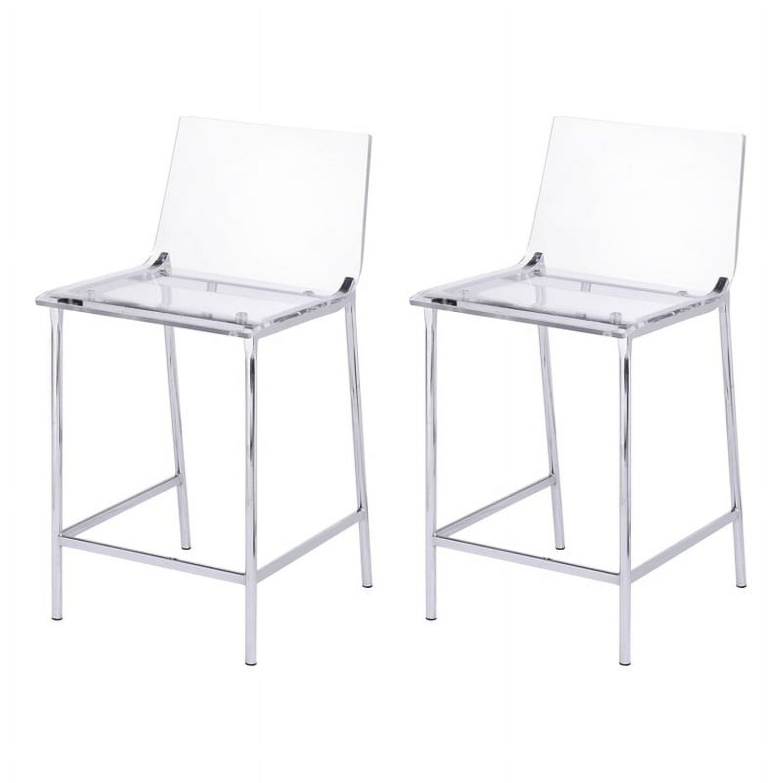 Fox Hill Trading Bar Stool Clear Set of 2