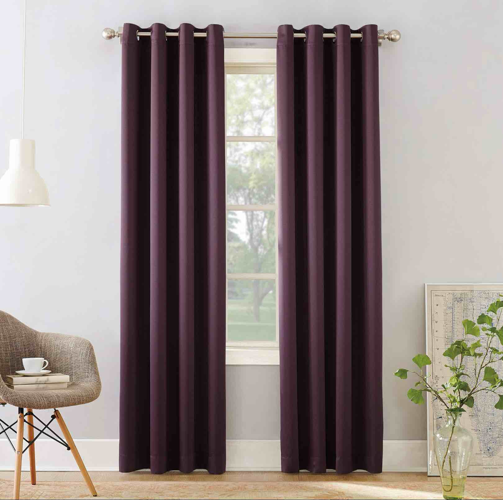 Sun Zero Barrow Energy Efficient Grommet Curtain Single Panel