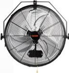 VEVOR 18 Inch Wall Mount Fan, 3-speed IP44 Waterproof Wall Fan, Max. 4150 CFM Wall Mounted Fan for Outdoor, Commercial, Residential, Greenhouse, Workshop, Patio, Black, ETL Listed