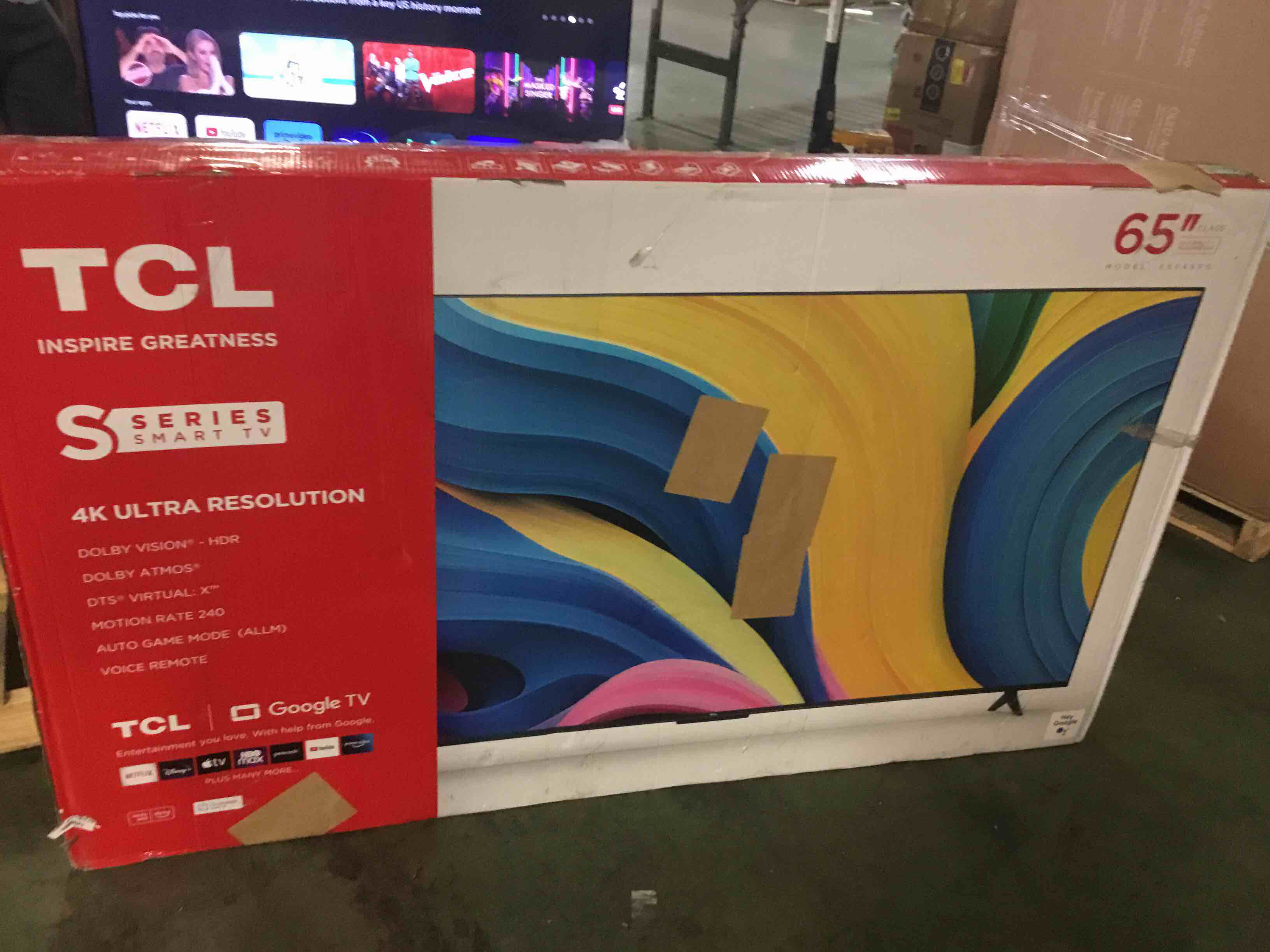 TCL 4K Ultra Resolution 65” (working condition verified)