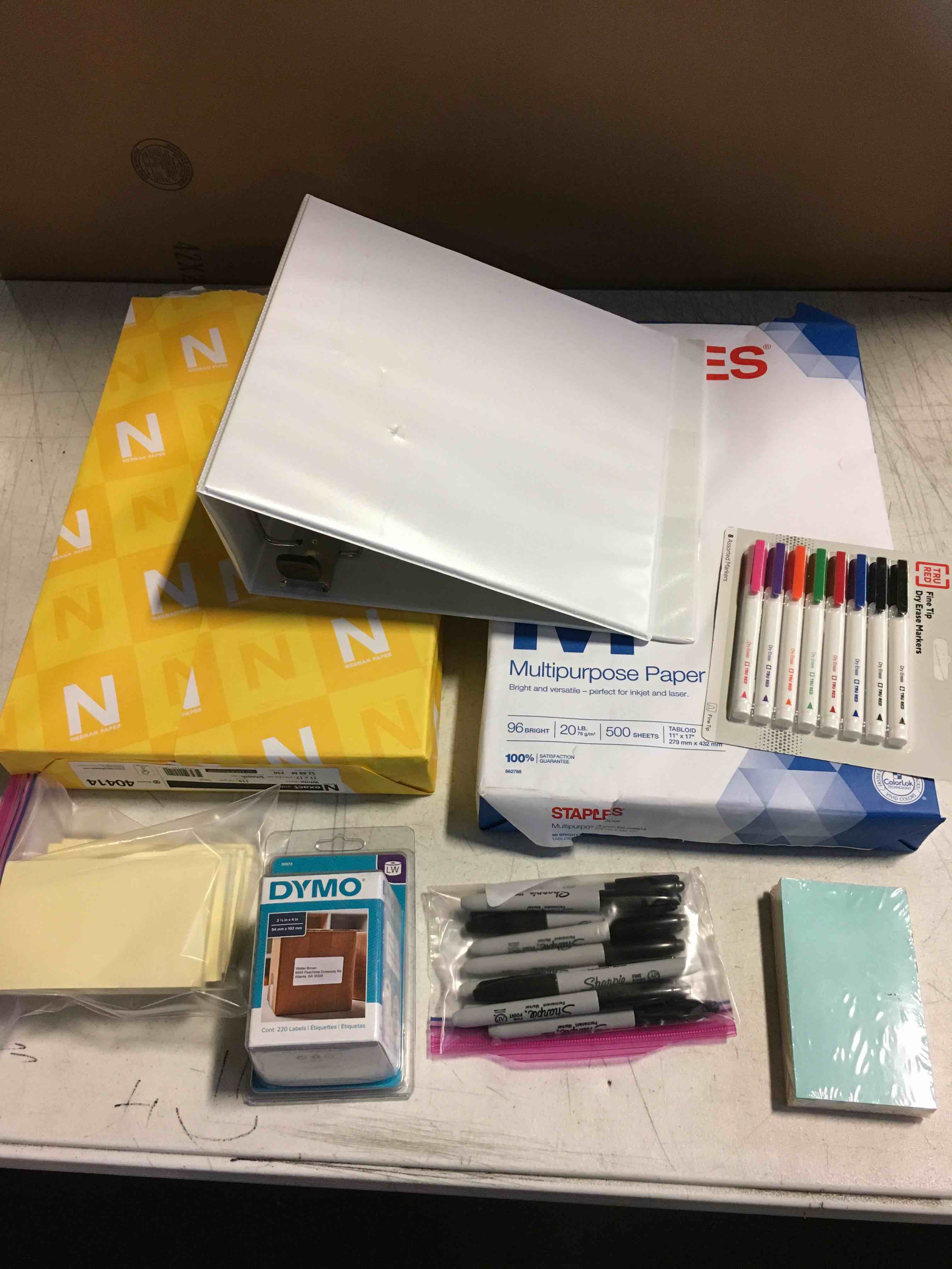 Assorted Office Supplies (Packing Variations)