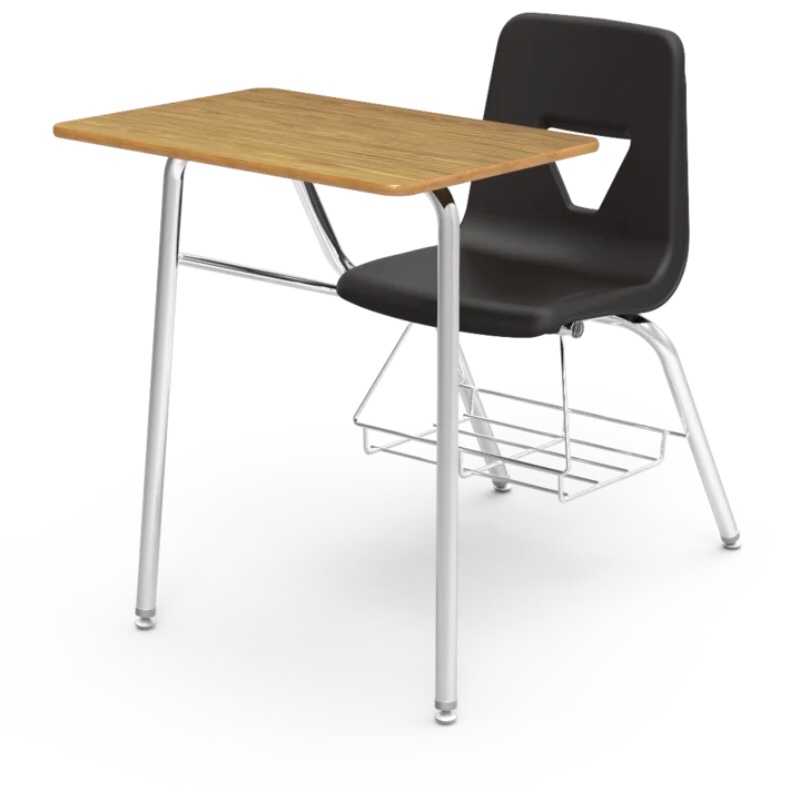 Virco 2000 Series MDF 31'' h x 24'' w Combination Desk | Wayfair