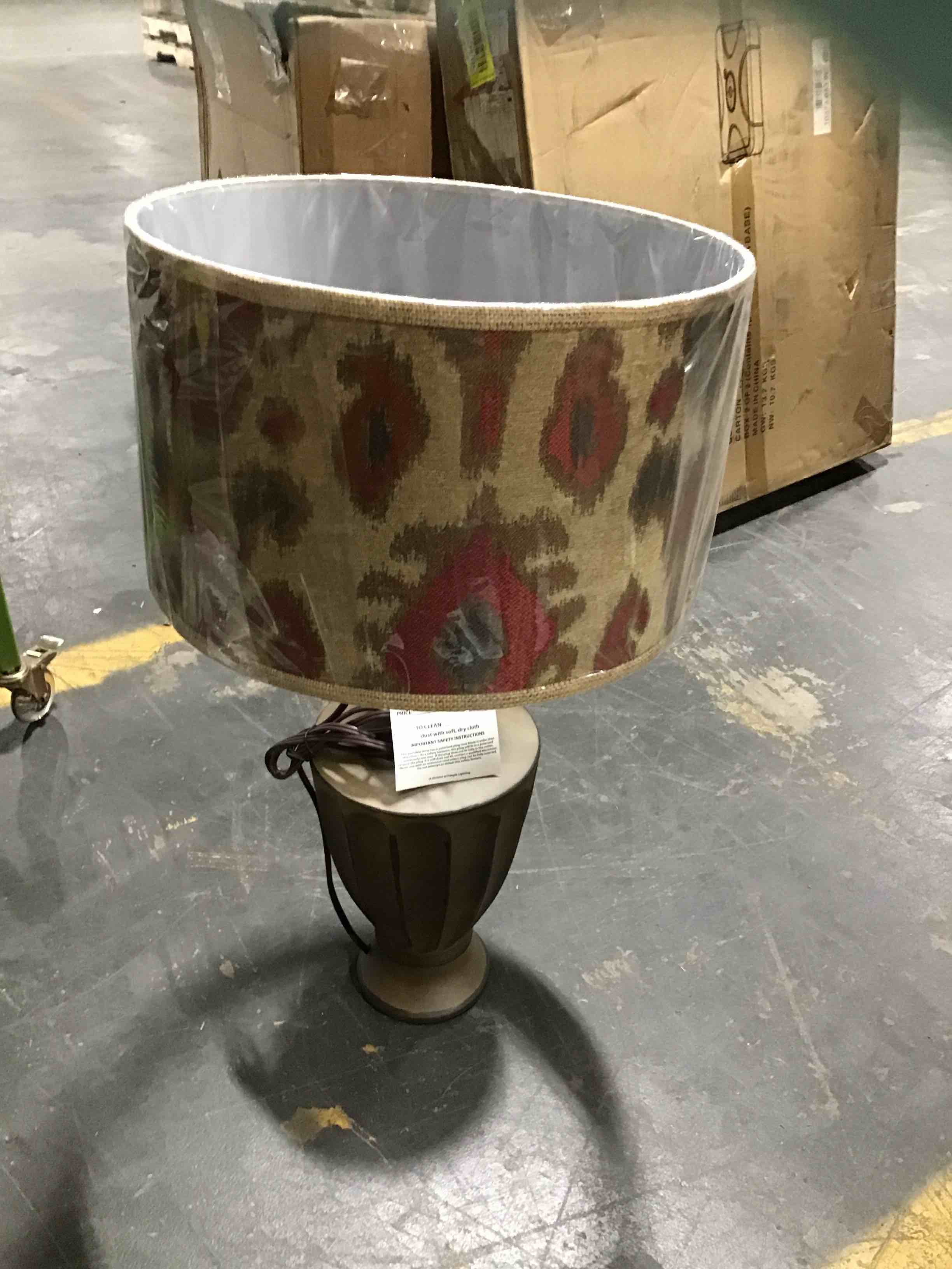 Fangio Lighting Ceramic Lamp with Shade (NO STOCK PHOTO)
