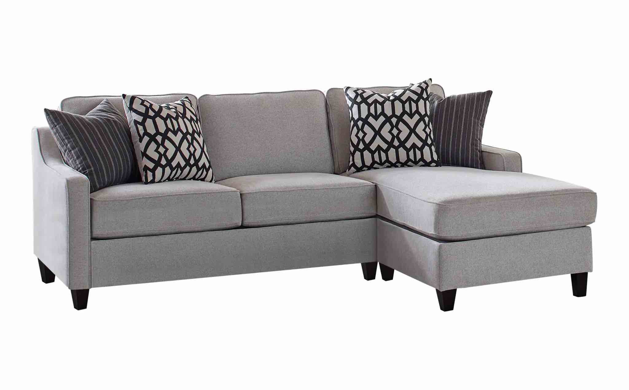 Falkon Luanne Small Light Grey Sectional Sofa (INCOMPLETE SET, MISSING BOX)