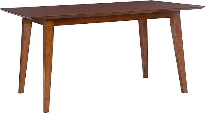 Powell MidCentury Modern Brown Wood Syracuse Dining Table