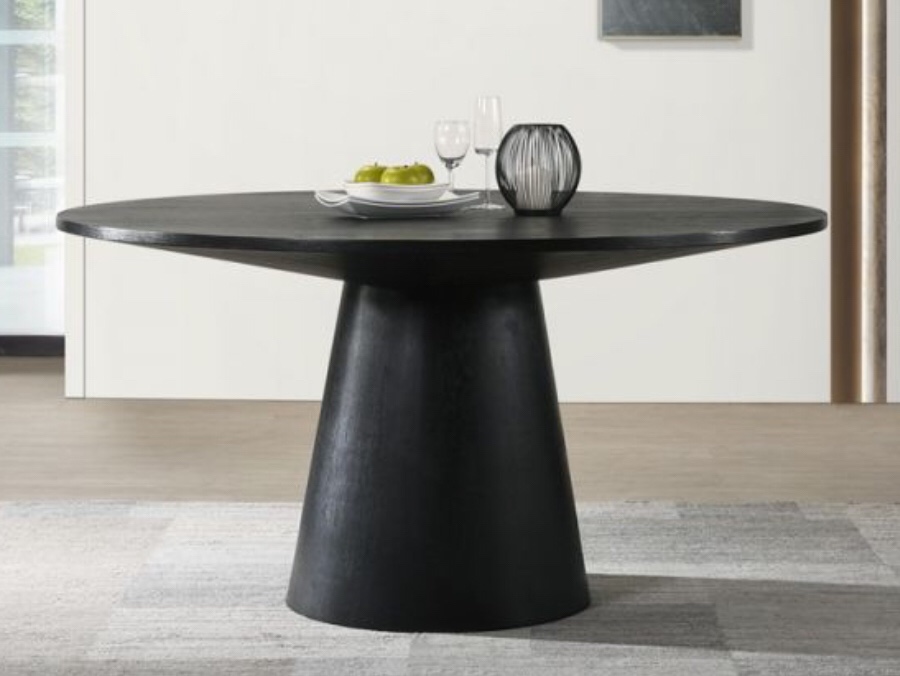 jasper ebony black dining table (incomplete base only)
