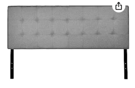  gray Queen headboard (incomplete similar to stock photo) 