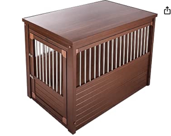Habitat home crate with stainless steel spindle espresso Extra large 