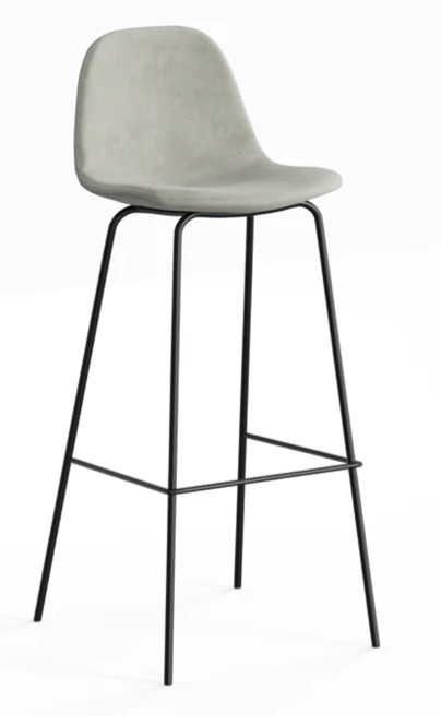 Maxine Velvet Bar Stool - Set of 2