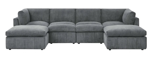 ARGADRESMA 134” WIDE MODULAR CANVAS SECTIONAL   incomplete. corner piece only 