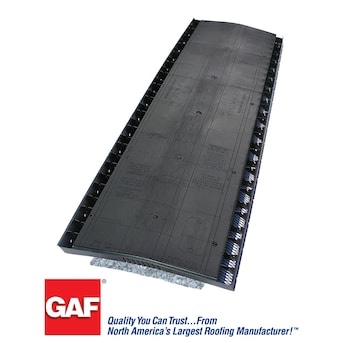 GAF Cobra Snow Country 13.7-in x 48-in Black Plastic Stick Roof Ridge Vent