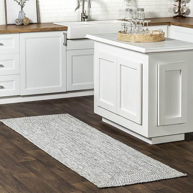 200HJFV01C nuLOOM Wynn - Alfombra trenzada para interiores y exteriores