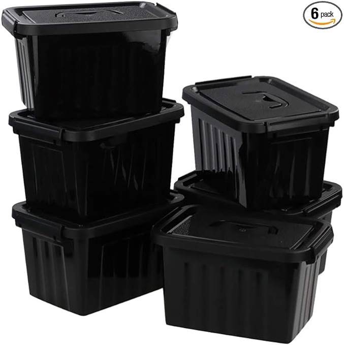 Black Small Storage Bin