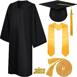 6 set 36 piece graduation gown set