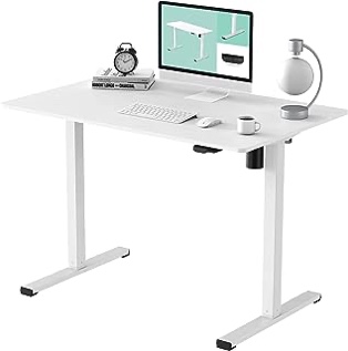 Single motor electric desk. white.  AIM2DHL-TYZB2