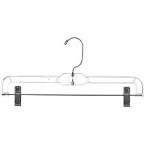 Pants and shirt, hangers, metal clips, 360 chrome swivel hook space saving design Pack of 10