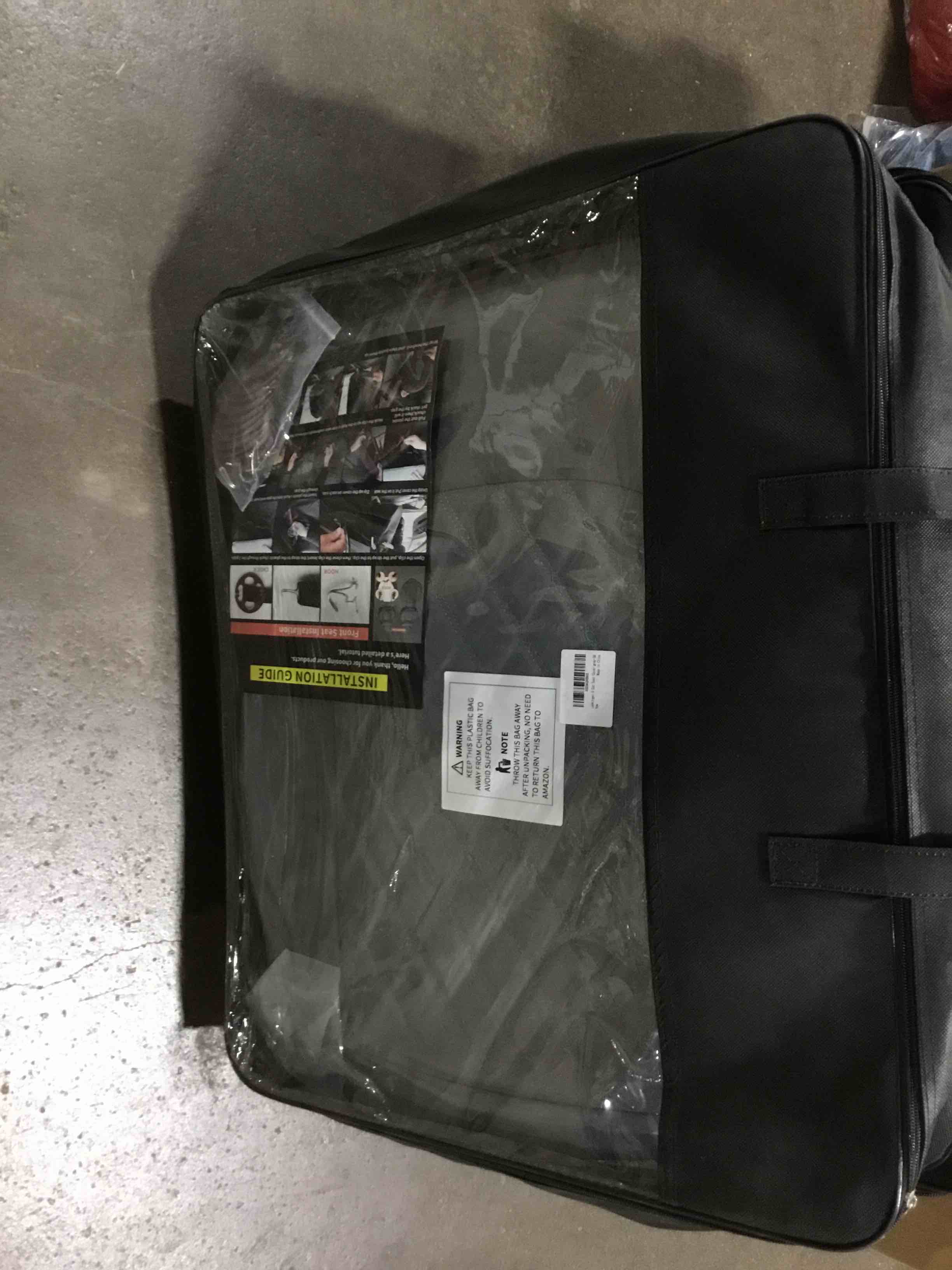 LEEKINGET5 car seat covers gray