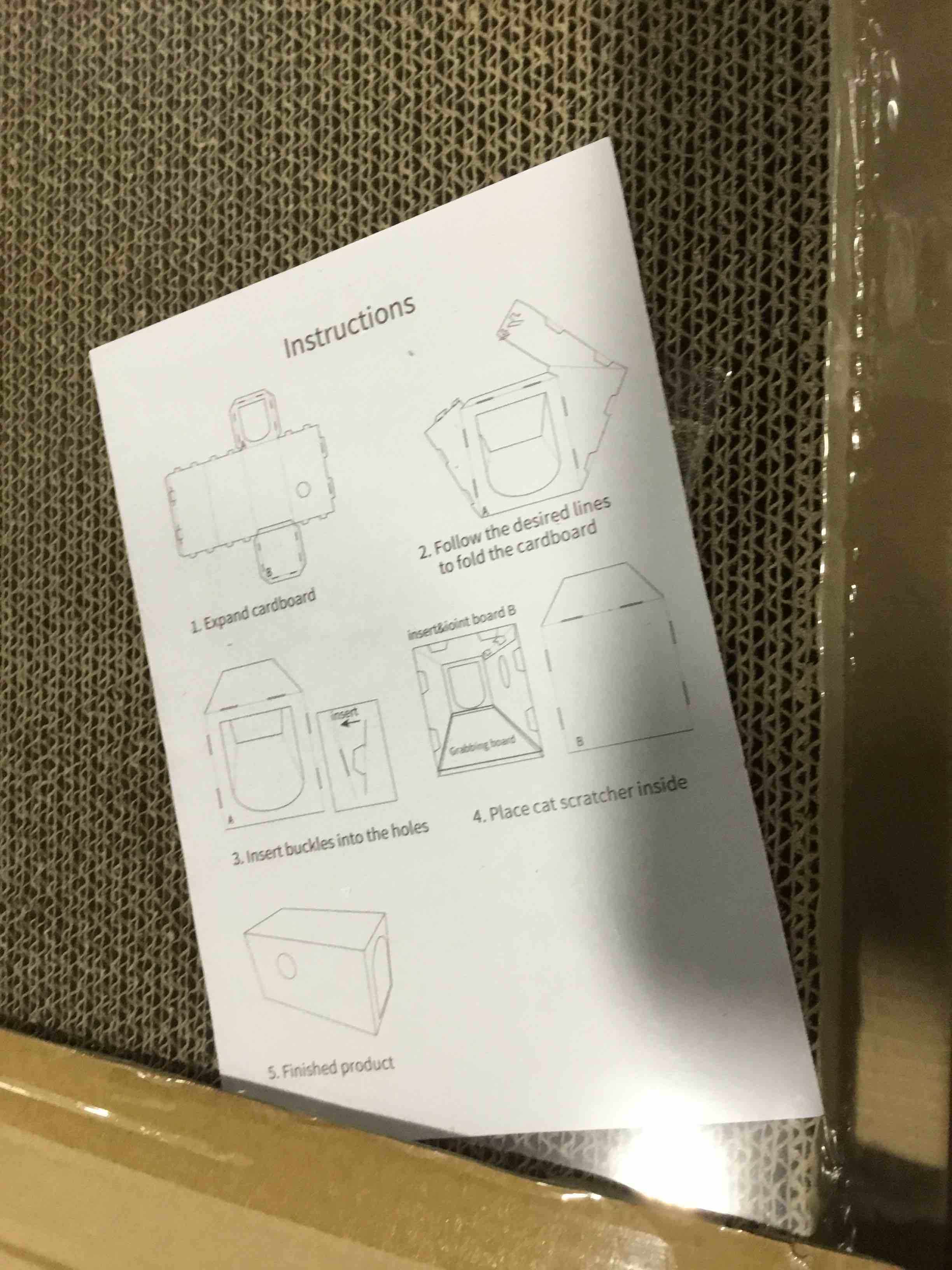 KU cardboard, cat house, cat scratcher house