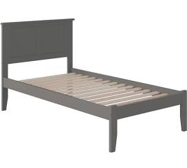 Atlantic furniture urban bed frame twin xl grey, incomplete